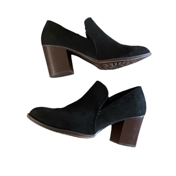 Eurosoft by Sofft Black Sascha Faux Suede Slip On Ankle Boots 8 - Picture 1 of 6